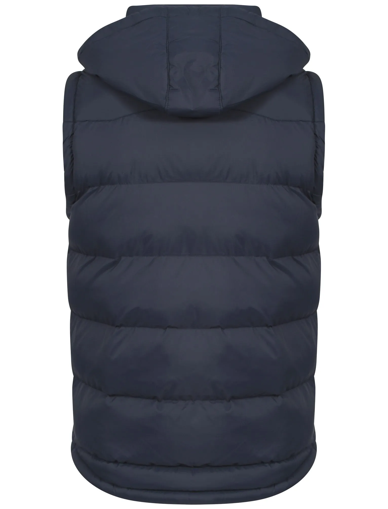 Kyber Quilted Hooded Gilet in Navy Blue - Tokyo Laundry