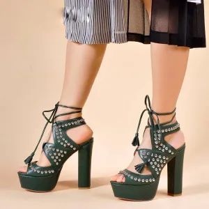 Simply Easy Going Girls Heeled Sandal