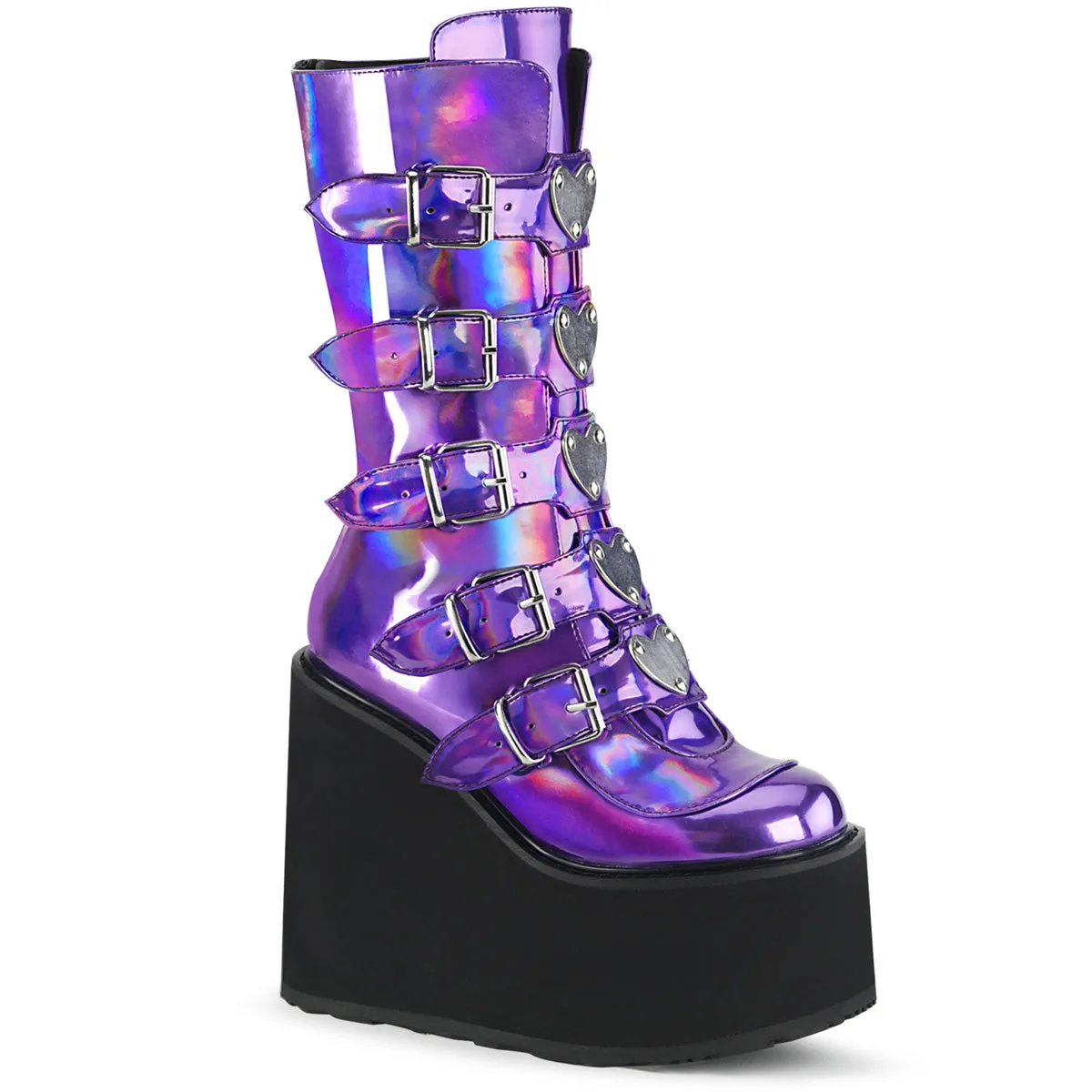 SWING-230 Demoniacult Alternative Footwear Women's Knee High Boots